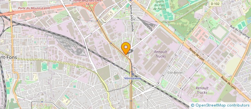 localisation de l'entreprise MONSIEUR RAZMIK ABOVIAN  VENISSIEUX