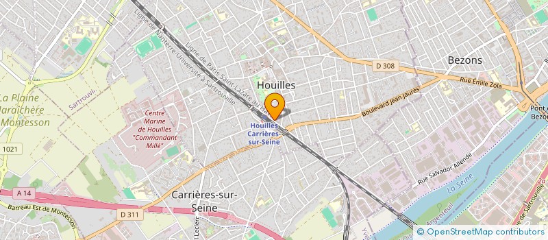 localisation de l'entreprise MONSIEUR RAZVAN STEFANESCU  HOUILLES