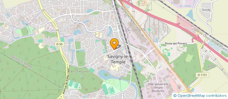 localisation de l'entreprise MONSIEUR RAZZAK ABDUR  SAVIGNY-LE-TEMPLE