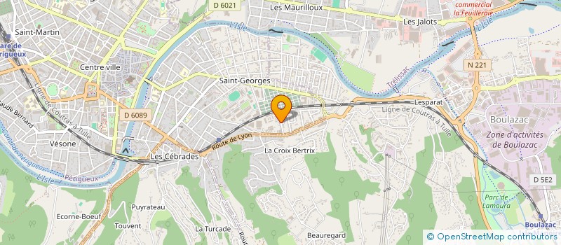 localisation de l'entreprise MONSIEUR REBAZ MOHAMMED ISMAEL  PERIGUEUX