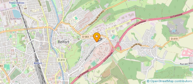 localisation de l'entreprise MONSIEUR RECEP CORLU  BELFORT