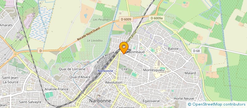 localisation de l'entreprise MONSIEUR REDA BENAMAR à NARBONNE