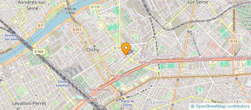 localisation de l'entreprise MONSIEUR REDA BENKIRANE à CLICHY