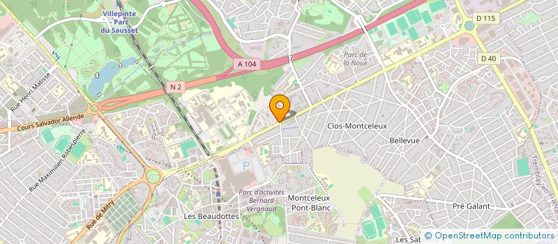 localisation de l'entreprise MONSIEUR REDA BENMANSOUR  VILLEPINTE