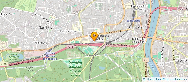 localisation de l'entreprise MONSIEUR REDA BOUASRIA à SAINT-CLOUD