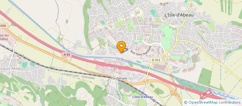 localisation de l'entreprise MONSIEUR REDA BOUTENZAR  L'ISLE-D'ABEAU