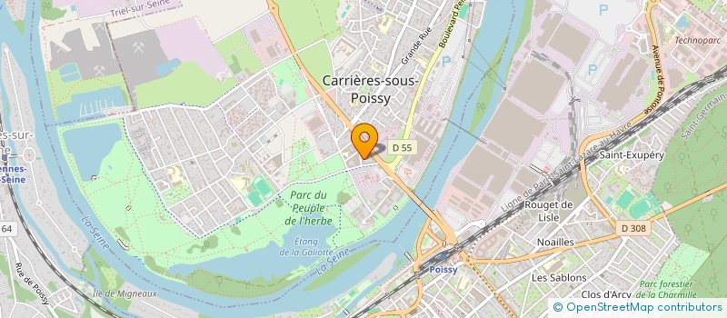 localisation de l'entreprise MONSIEUR REDA CHELGHOUM  CARRIERES-SOUS-POISSY