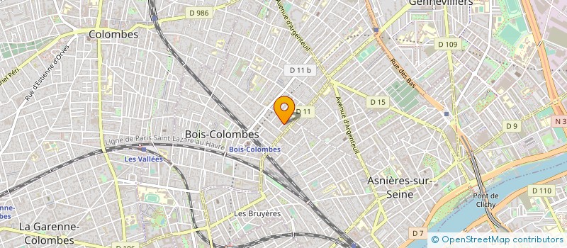 localisation de l'entreprise MONSIEUR REDA DIZANI  BOIS-COLOMBES