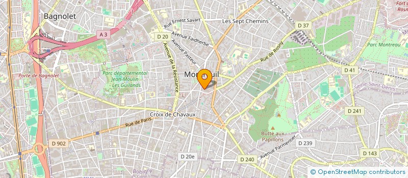 localisation de l'entreprise MONSIEUR REDA HADDOU à MONTREUIL
