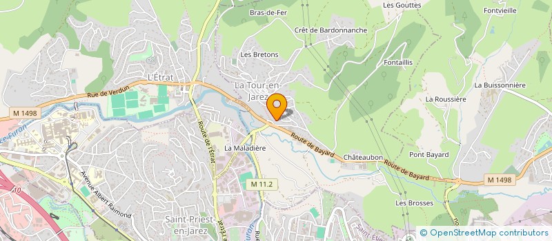 localisation de l'entreprise MONSIEUR REDA HADDOUCHE  LA TOUR-EN-JAREZ