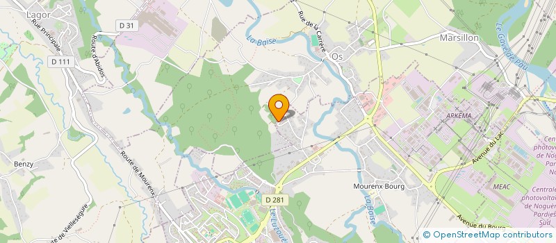 localisation de l'entreprise MONSIEUR REDA KHAIF  MOURENX