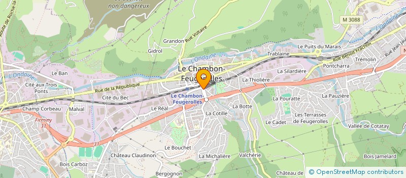 localisation de l'entreprise MONSIEUR REDA MOULOUDJ  LE CHAMBON-FEUGEROLLES