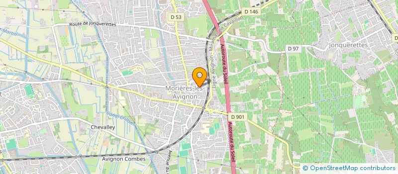 localisation de l'entreprise MONSIEUR REDA NOURI  MORIERES-LES-AVIGNON