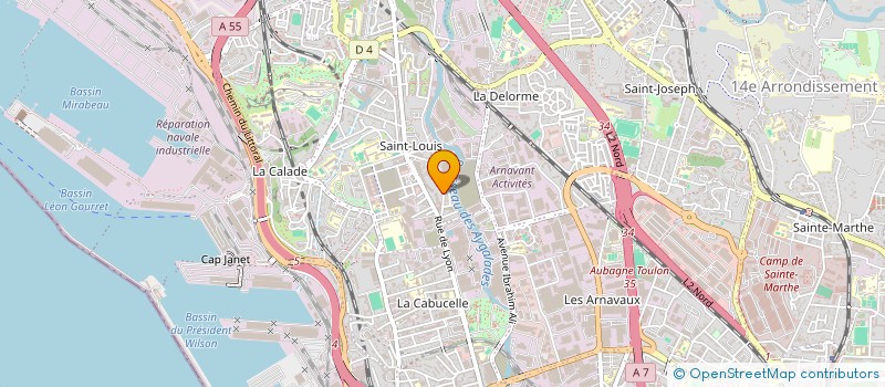 localisation de l'entreprise MONSIEUR REDA OUALMI à MARSEILLE