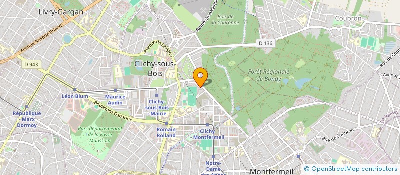 localisation de l'entreprise MONSIEUR REDA TAHRIYNE à CLICHY-SOUS-BOIS