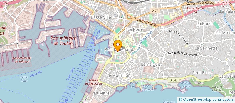 localisation de l'entreprise MONSIEUR REDAOUANE NACHIT  TOULON