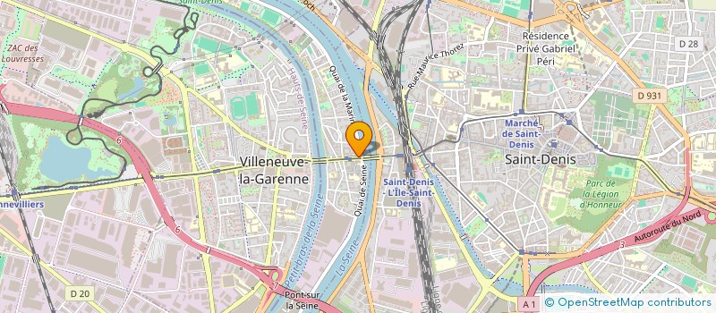 localisation de l'entreprise MONSIEUR REDDA BENANI  L'ILE-SAINT-DENIS