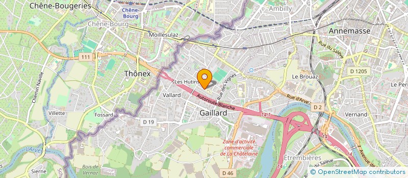 localisation de l'entreprise MONSIEUR REDDA GUENAOUI  GAILLARD