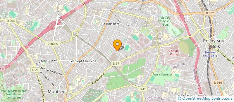 localisation de l'entreprise MONSIEUR REDHA ABDELOUAHAB à MONTREUIL