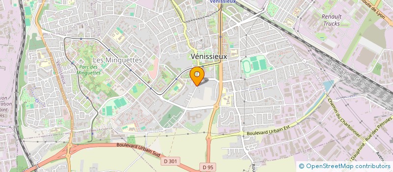 localisation de l'entreprise MONSIEUR REDHA BRAHIMI  VENISSIEUX