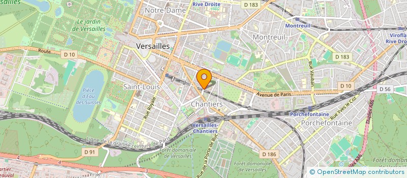localisation de l'entreprise MONSIEUR REDHA DUCOS à VERSAILLES