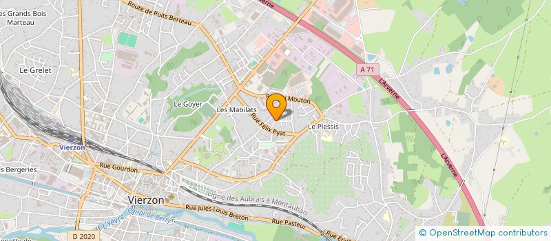 localisation de l'entreprise MONSIEUR REDHA EL YAHOUANI  VIERZON