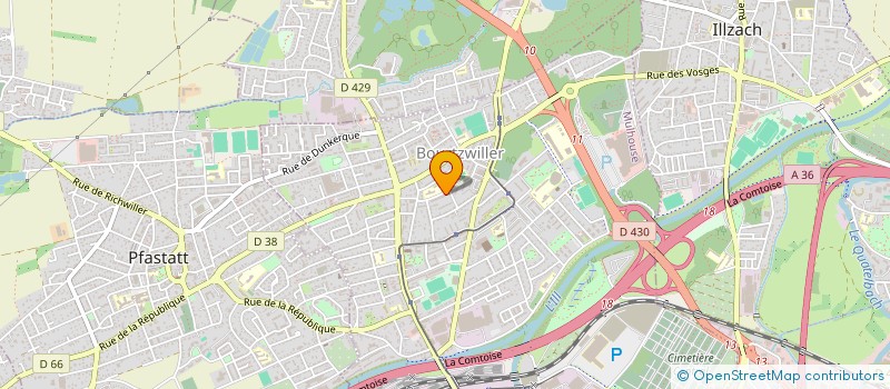 localisation de l'entreprise MONSIEUR REDHA FISLI  MULHOUSE