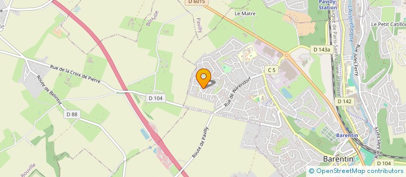 localisation de l'entreprise MONSIEUR REDHA KEBIR  PISSY-POVILLE