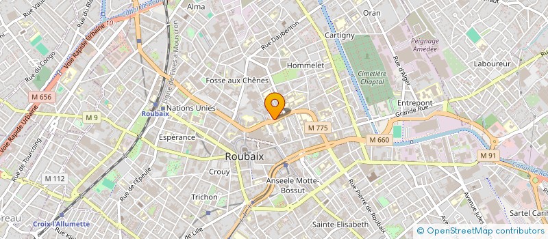 localisation de l'entreprise MONSIEUR REDHA LOUNNAS à ROUBAIX