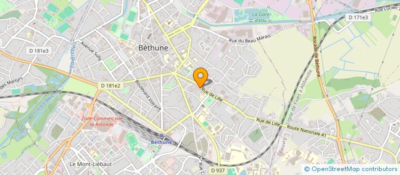 localisation de l'entreprise MONSIEUR REDHA YOUSFI  BETHUNE