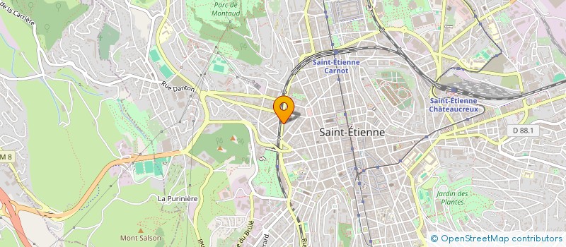 localisation de l'entreprise MONSIEUR REDHOUANE BENSALEM  SAINT-ETIENNE