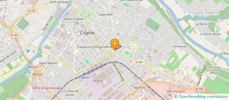 localisation de l'entreprise MONSIEUR REDOINE OUELD LAZAZI à COGNAC