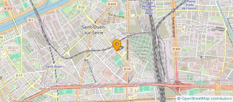 localisation de l'entreprise MONSIEUR REDOUAN GUESSOUS  SAINT-OUEN-SUR-SEINE