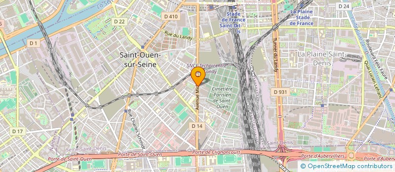 localisation de l'entreprise MONSIEUR REDOUAN HILWA à SAINT-OUEN-SUR-SEINE