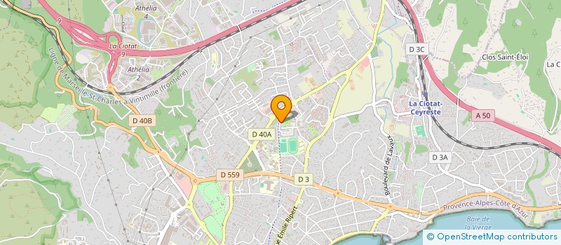 localisation de l'entreprise MONSIEUR REDOUANE ABDOUL  LA CIOTAT