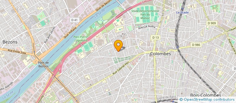 localisation de l'entreprise MONSIEUR REDOUANE AZIZANE à COLOMBES