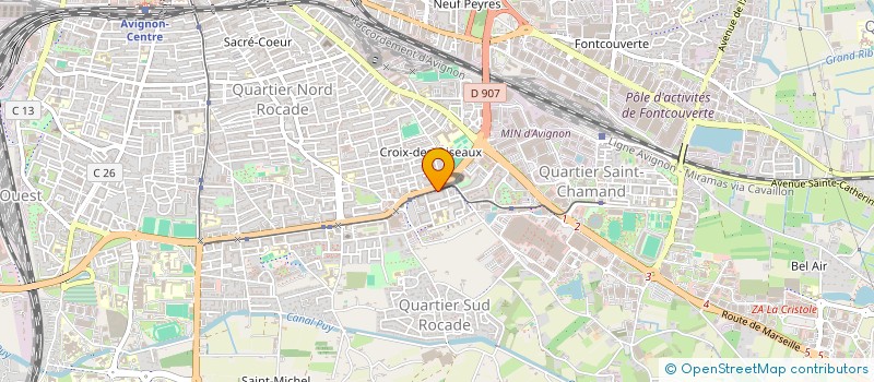 localisation de l'entreprise MONSIEUR REDOUANE BACHA  AVIGNON