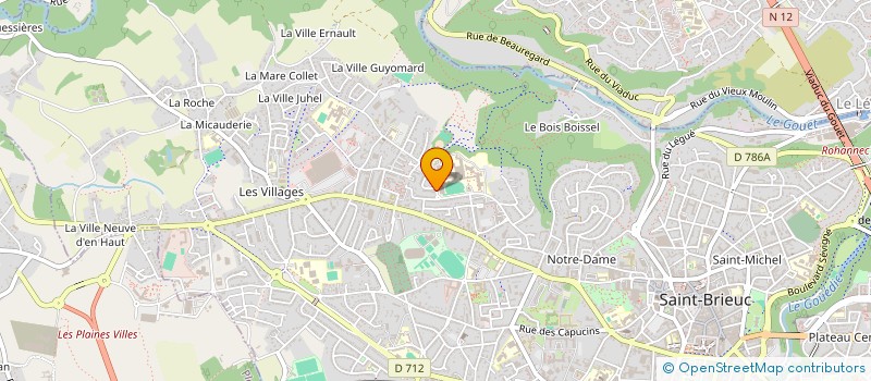 localisation de l'entreprise MONSIEUR REDOUANE BENAIOUCH à SAINT-BRIEUC