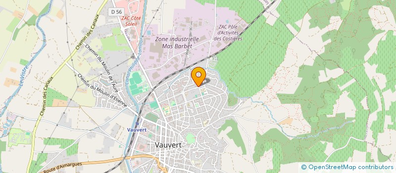 localisation de l'entreprise MONSIEUR REDOUANE BENJILLALI  VAUVERT