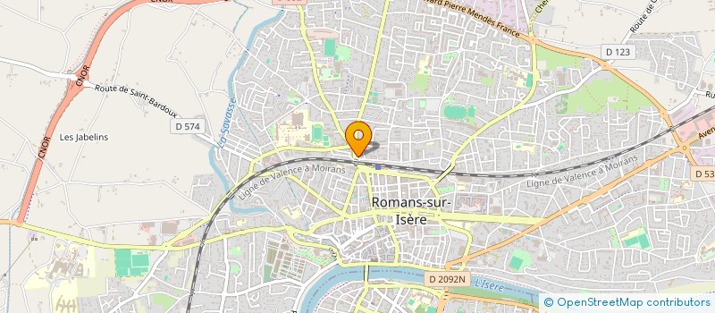 localisation de l'entreprise MONSIEUR REDOUANE BENYASSINE  ROMANS-SUR-ISERE