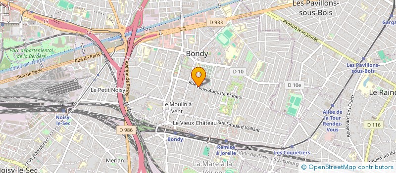 localisation de l'entreprise MONSIEUR REDOUANE BESSA  BONDY