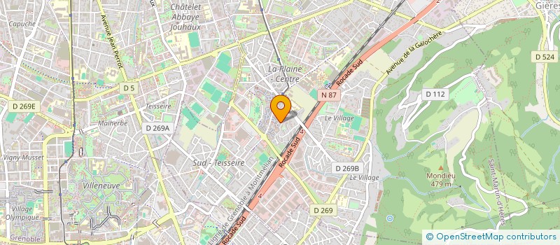 localisation de l'entreprise MONSIEUR REDOUANE BOUAZZA  SAINT-MARTIN-D'HERES