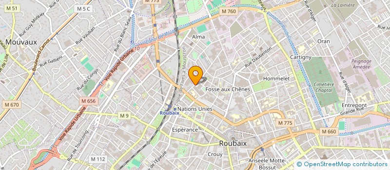 localisation de l'entreprise MONSIEUR REDOUANE BOURGUIGNON à ROUBAIX
