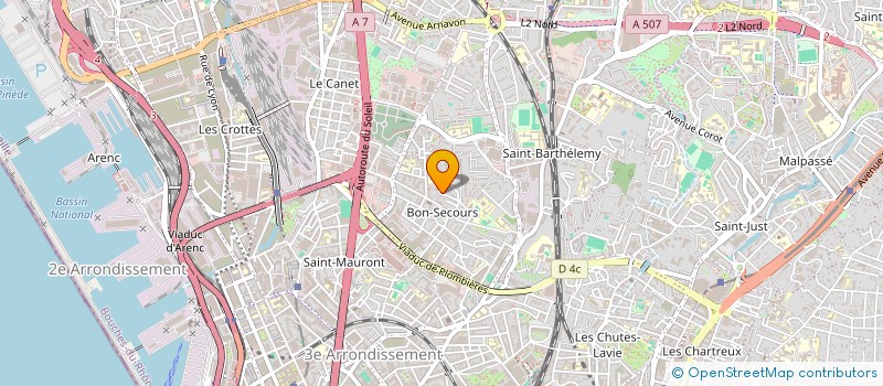 localisation de l'entreprise MONSIEUR REDOUANE BOUZIANE  MARSEILLE