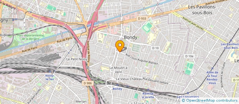 localisation de l'entreprise MONSIEUR REDOUANE HADID à LE BLANC-MESNIL