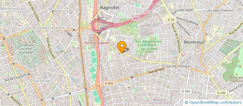 localisation de l'entreprise MONSIEUR REDOUANE HADJ NACEUR à BAGNOLET