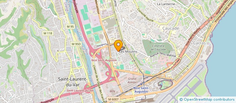 localisation de l'entreprise MONSIEUR REDOUANE HILAL à NICE
