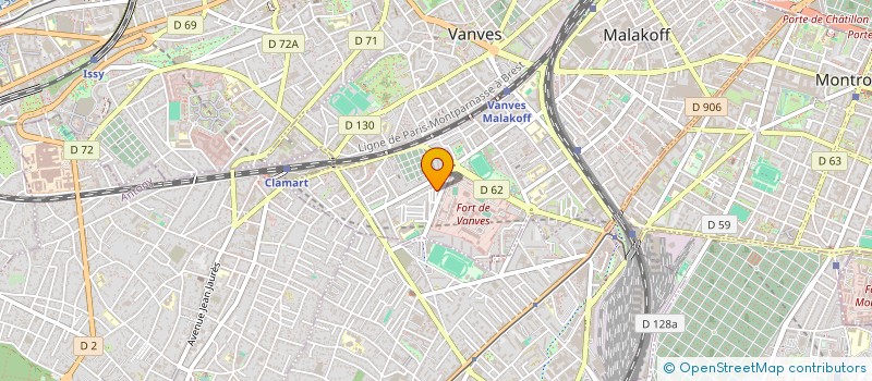 localisation de l'entreprise MONSIEUR REDOUANE KANDOUSSI  MALAKOFF