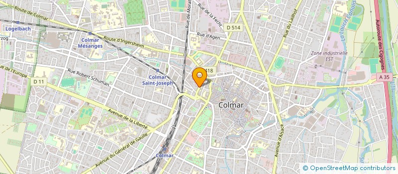 localisation de l'entreprise MONSIEUR REDOUANE KHALIFA  COLMAR