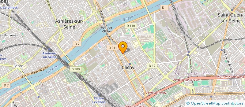 localisation de l'entreprise MONSIEUR REDOUANE LAMALI à CLICHY